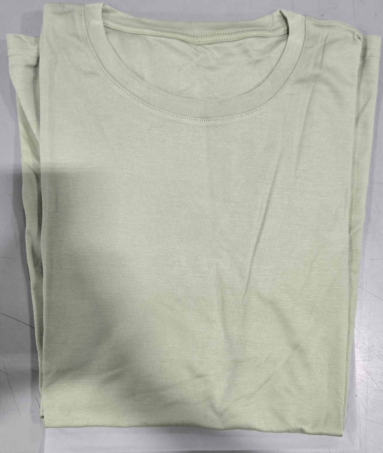 GENERIC UNI-SEX T-SHIRT 71% RAYON, 25% POLYAMIDE – SIZE: L – LIGHT OLIVE