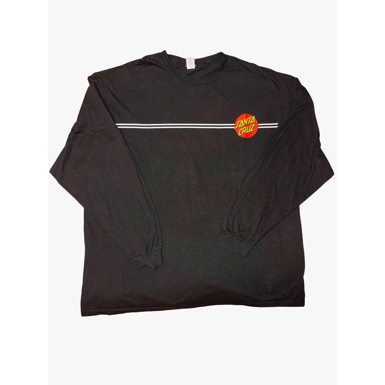 Santa Cruz Skateboards Black Long Sleeve Graphic Dot Logo T-Shirt Mens 3XL gallery