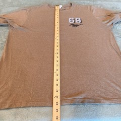 USS Dwight D. Eisenhower Mustang 69 T Shirt Brown Military Navy 2XL
