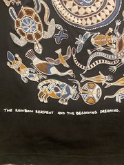 Vintage Churinga Australia Art Nature T Shirt Sz 2XL Fits XL (23in W x 29in L)