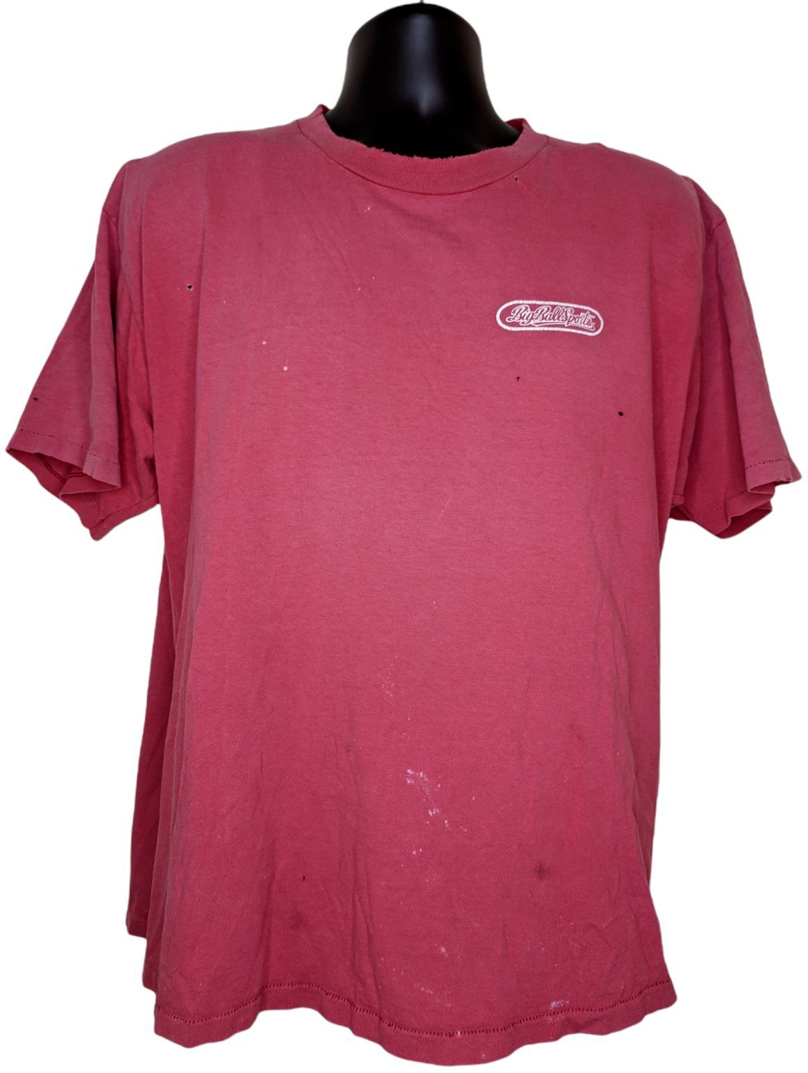 Big Ball Sports Baseball Vintage 90s Tshirt Red Size XL Made In USA gallery