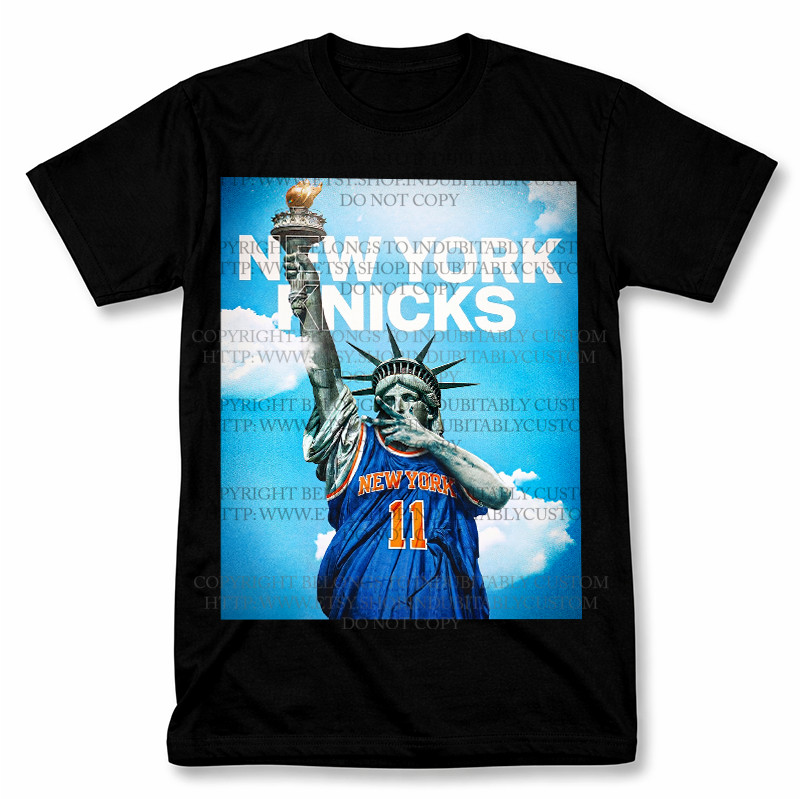 Jalen Brunson Statue Of Liberty Basketball Graphic Tee gallery