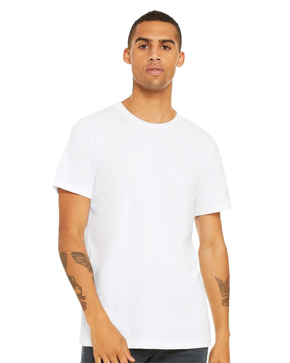Bella + Canvas 3001C 2XL White Cotton Jersey Tee Unisex Tshirt gallery