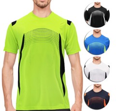 Men’s Gym Workout Sport Two Tone Running Performance Quick-Dry T-shirt
