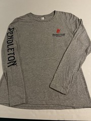 Pendleton Whisky Long Sleeve Logo T-Shirt LARGE Rodeo Midnight 1910 Buck Western