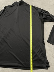 Nike 1/4 Zip Pullover Men XL Black Athletic Running Dri Fit Polyester Swoosh Tee