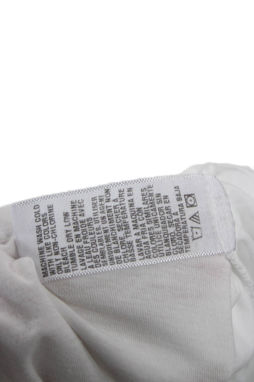 James Perse Mens Basic Short Sleeve Crew Neck 100% Cotton White T-Shirt Size 3 gallery