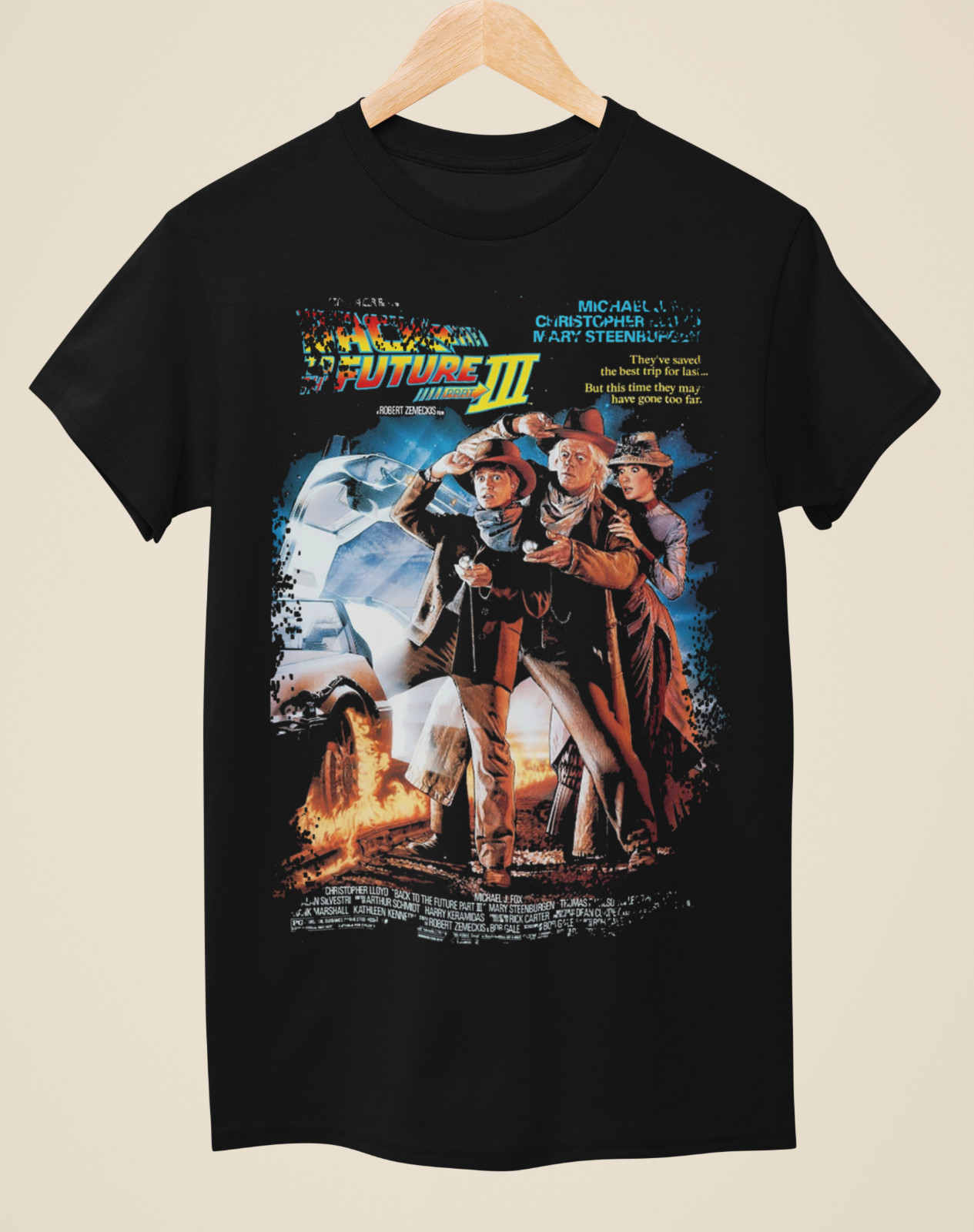 Back to the Future Collection - Movie Poster inspired Unisex Black T-Shirts gallery