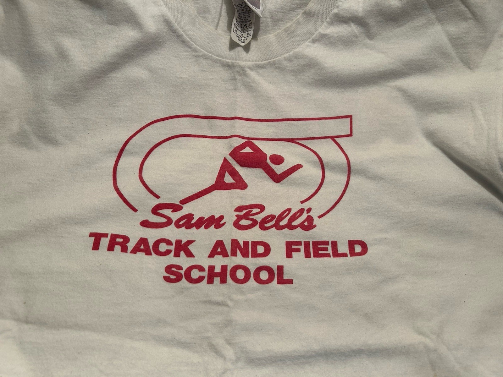 Vtg. T-Shirt Sam Bell’s Track And Field School Nike Just Do It Size XL 1980s-90s gallery