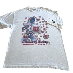 Starter Mark McGwire Sultan of Swing Baseball Graphic T Shirt XL Sports Vtg