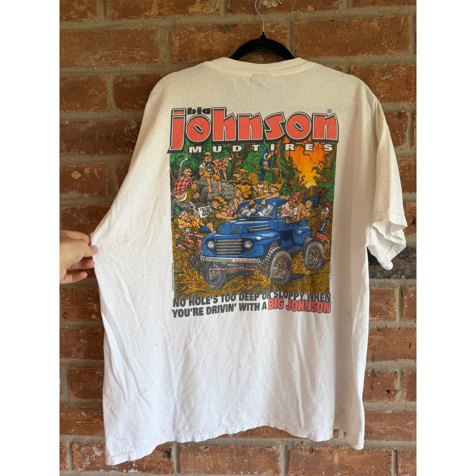 Vintage Big Johnson Mud Tires T Shirt XL Mudding Off Road Graphic Truck Tee gallery