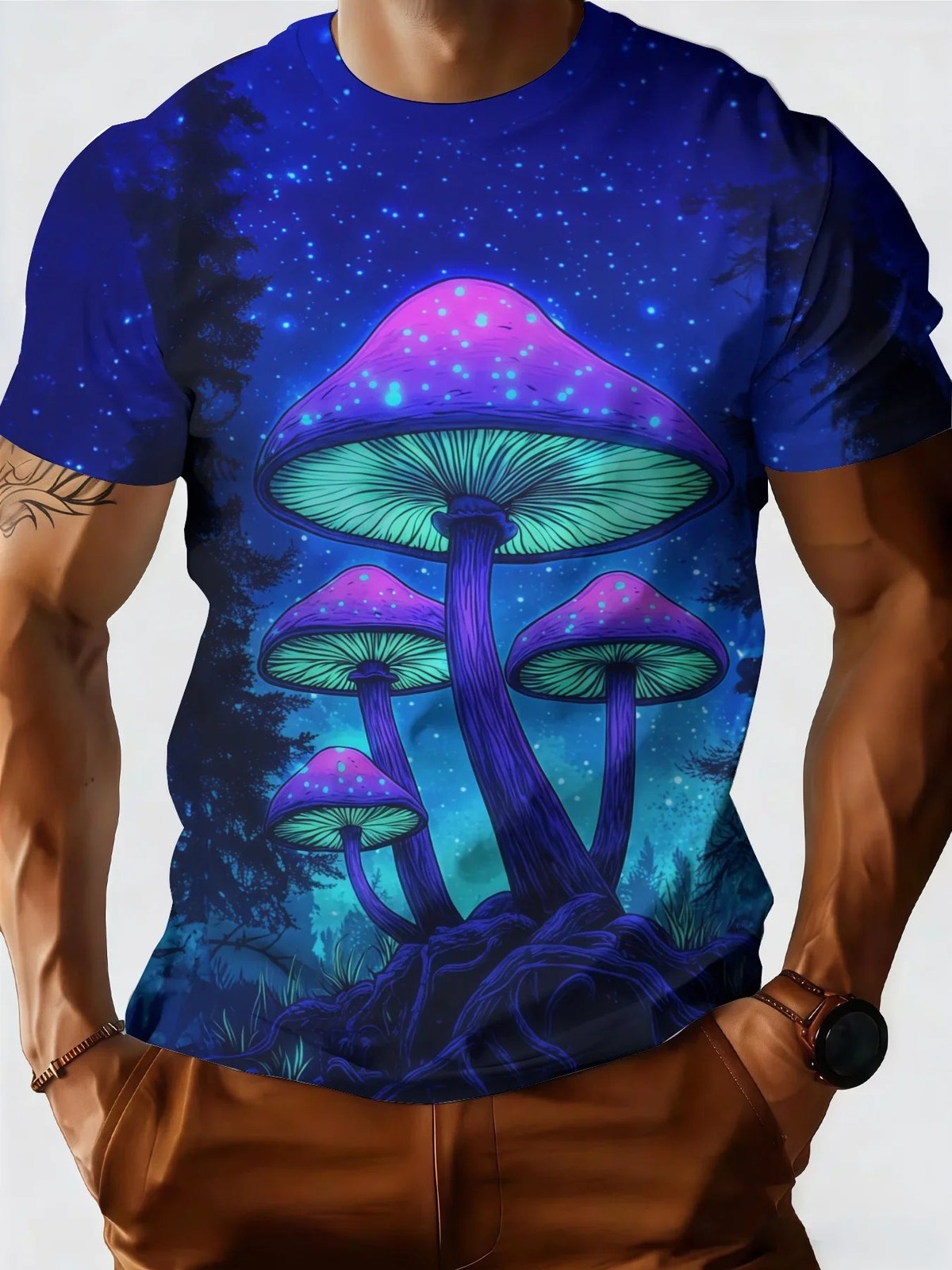 The Glowing Grove 3D Graphic Tee
