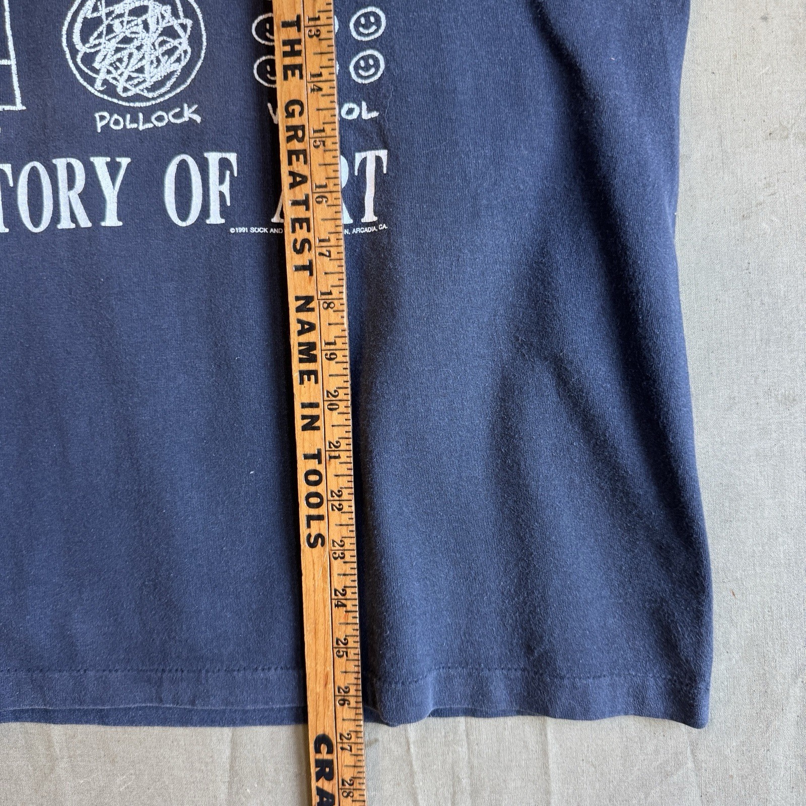 Vintage 90s History of Art Picasso Dali Pollock Warhol Single Stitch Shirt Sz XL gallery