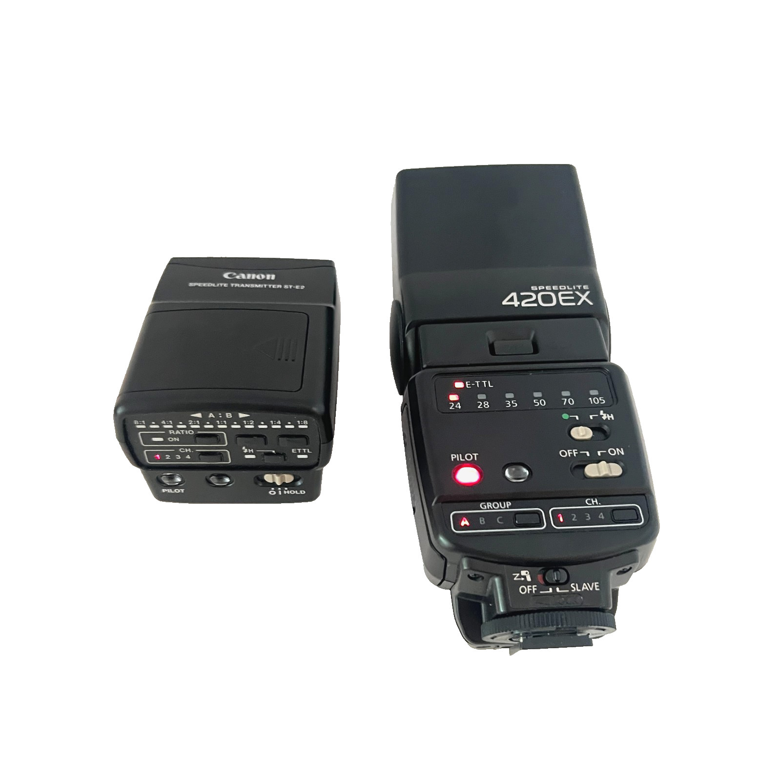 Canon Speedlite Transmitter ST-E2 With Speedlight 420ex Camera Flash Tested