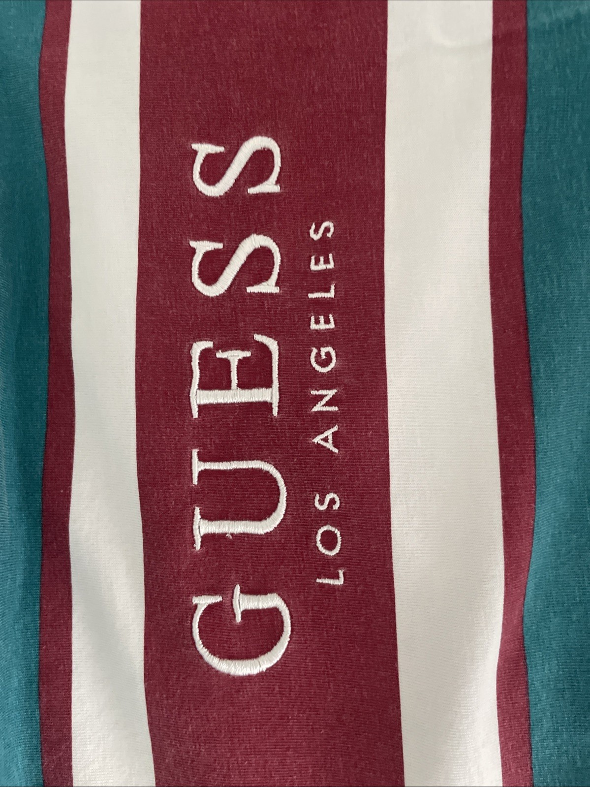 GUESS Los Angeles Mens Medium Striped T Shirt 100% Cotton gallery