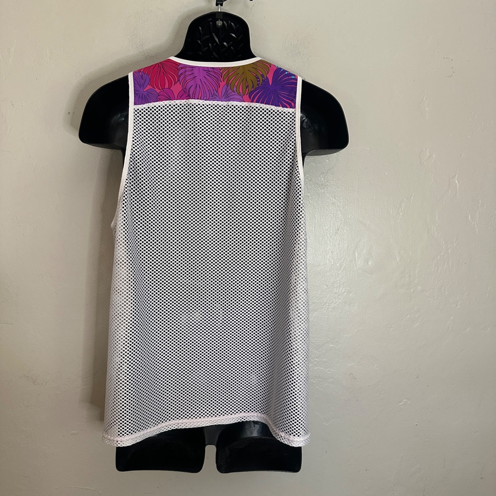 TOF Paris Mesh Tank Top Large 40-42" chest Gently worn 86% polyamide/14% elastan gallery