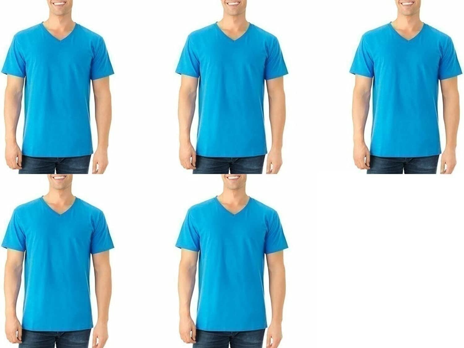 Fruit of the Loom Men's V-Neck Tee (Pack of 5) MANY COLORS AVAILABLE gallery