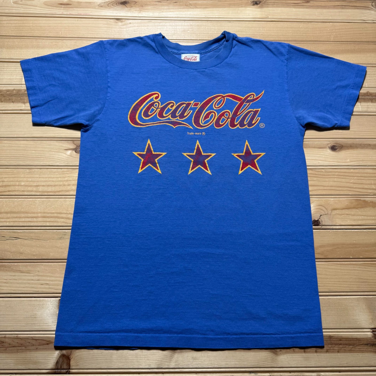 Vintage 90s Coca-Cola Coke Stars Logo Single Stitch Graphic Promo T-Shirt Medium gallery