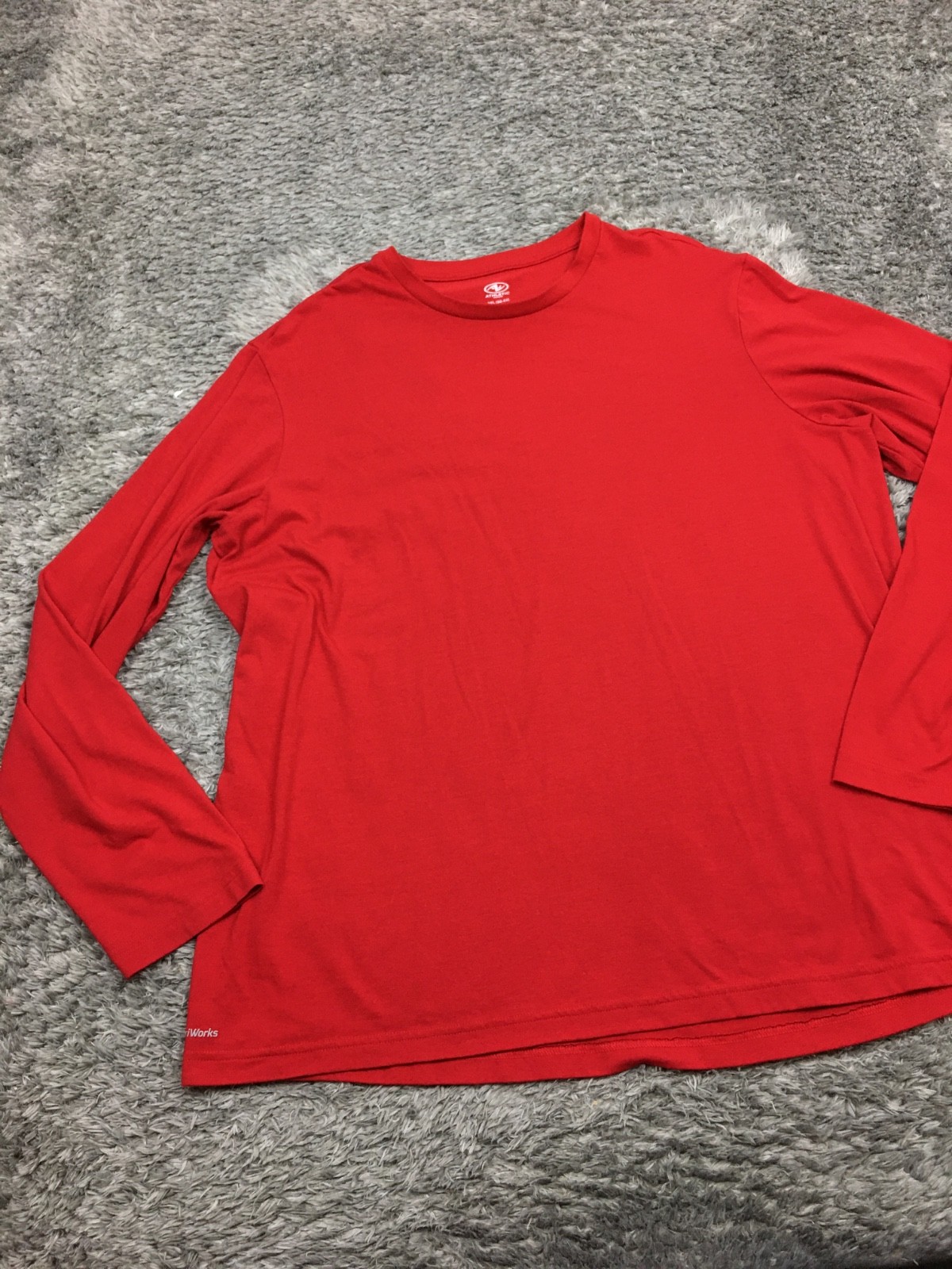 Members Mark Tech Crew Shirt Mens Size XL Gray Long Sleeve Pocket gallery