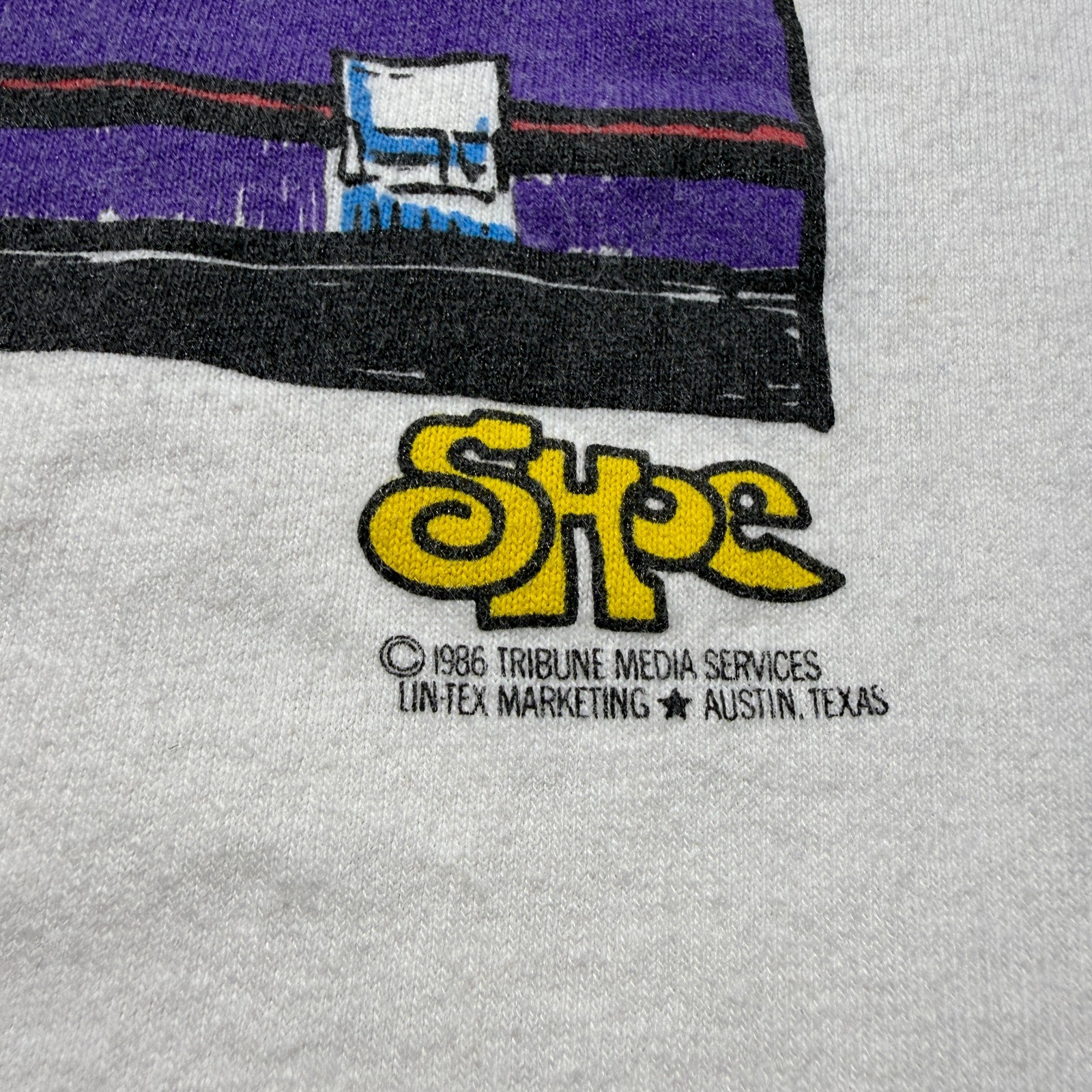 Vintage 1986 Owl Drunk Bar Table Cartoon Comic Strip Graphic T-Shirt USA Made XL gallery