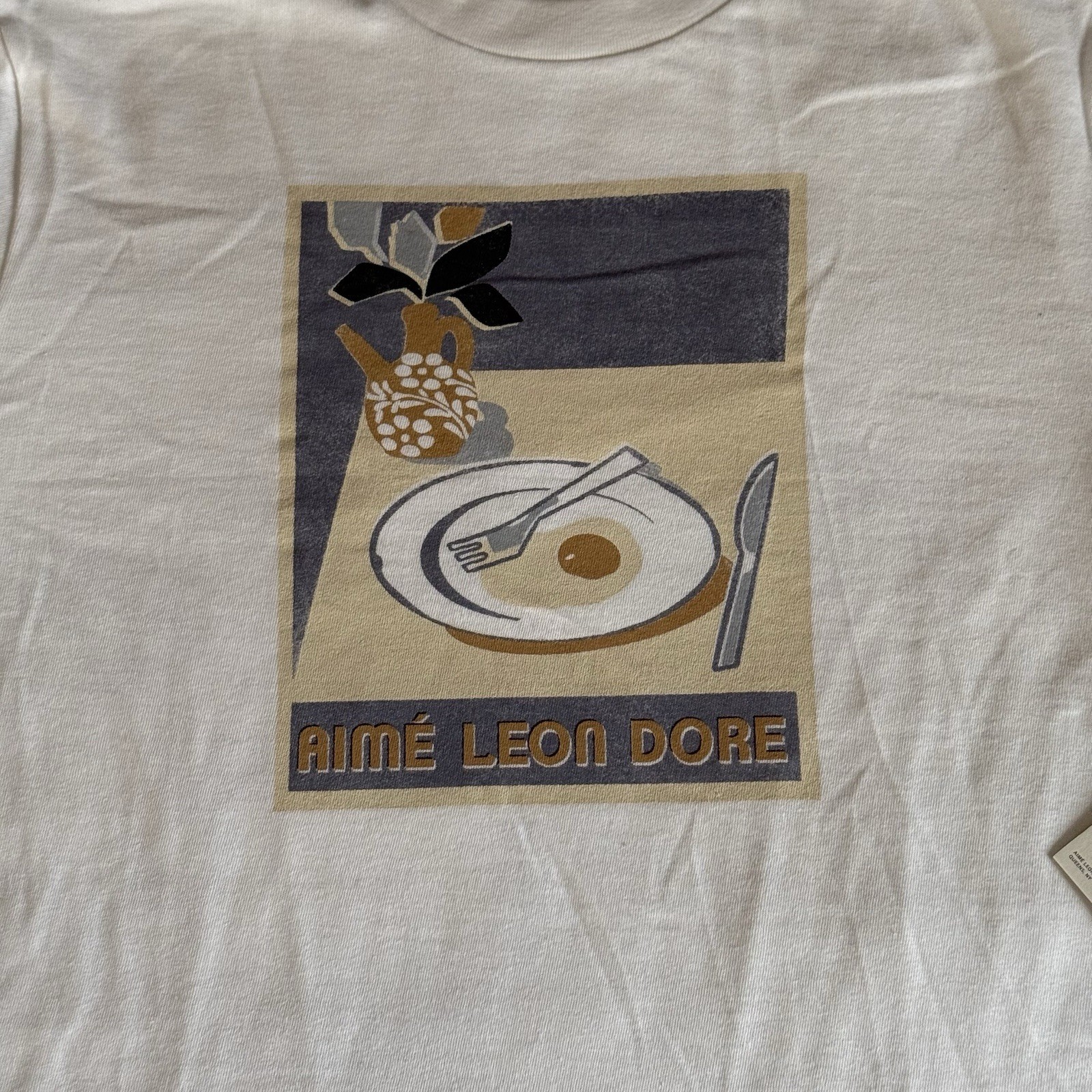AIME LEON DORE ALD WHITE MOLINA BREAKFAST TEE FW21 SIZE SMALL SHIRT SHORTSLEEVE gallery