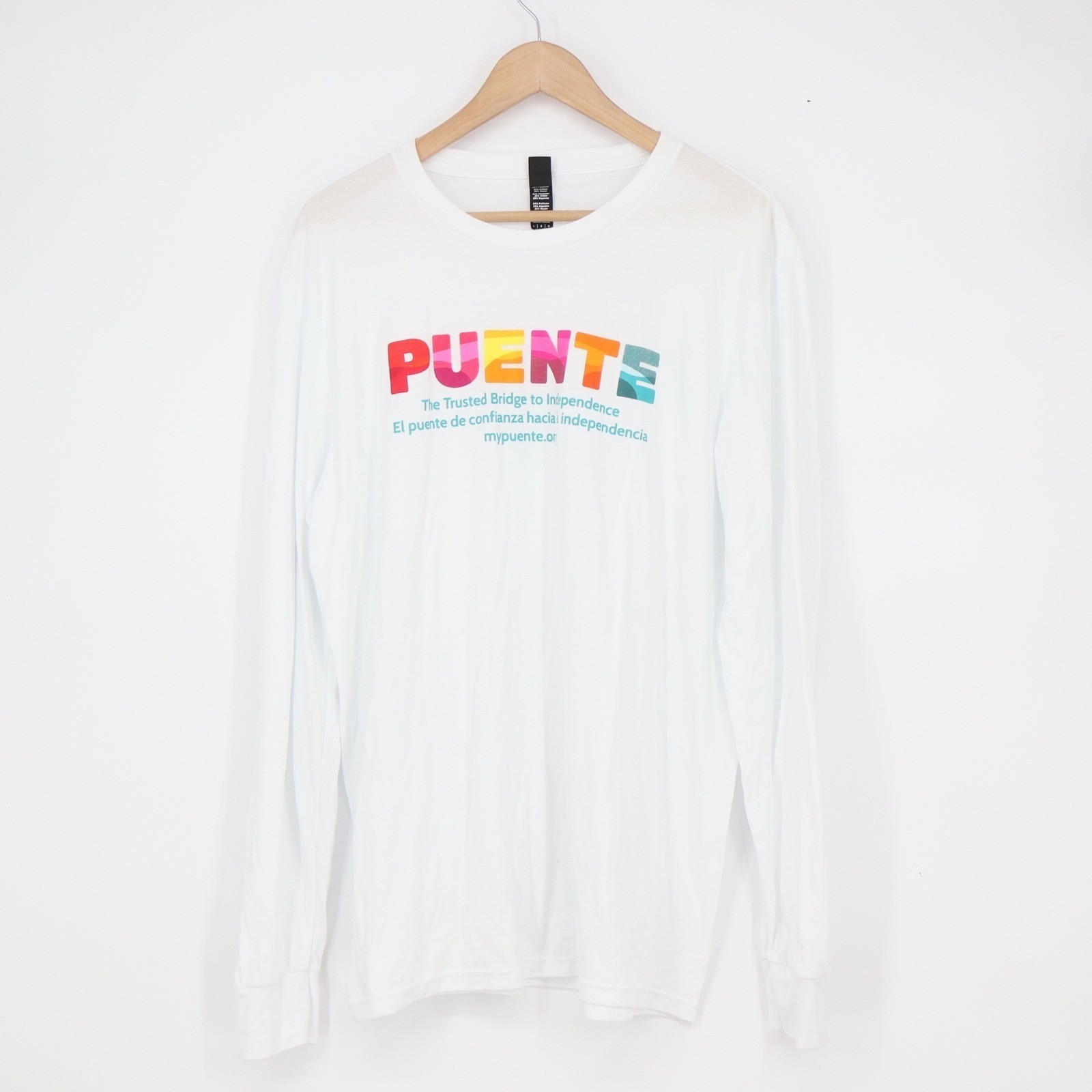 District Perfect Tri Puente Graphic Long Sleeve Tee White Large gallery