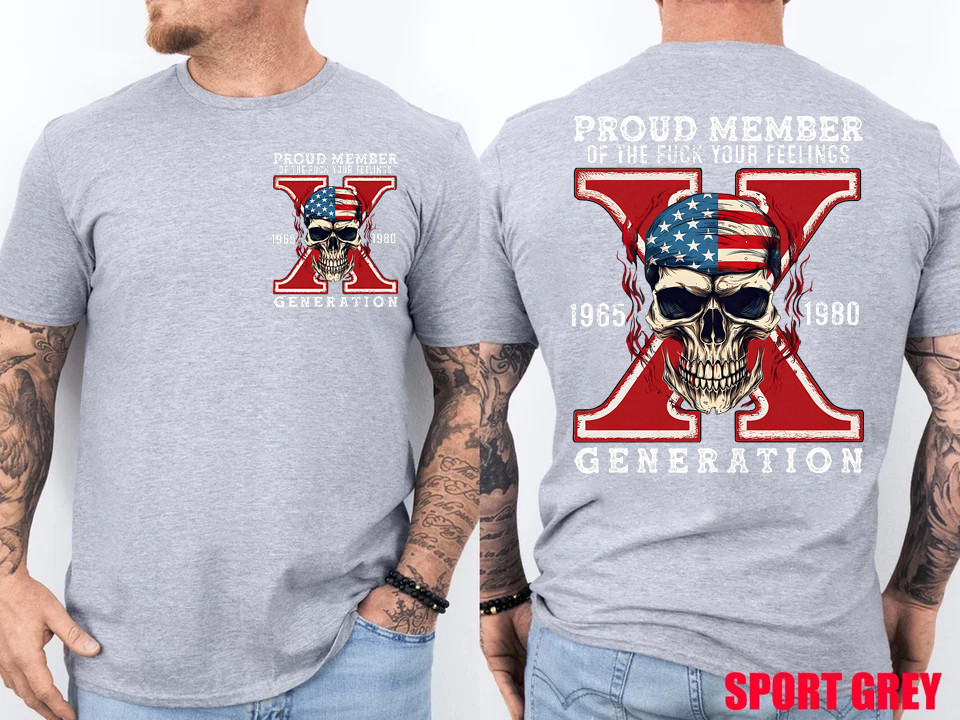 Proud Member of Your Feelings Horror Skull X Generation 2 Side T-Shirt gallery