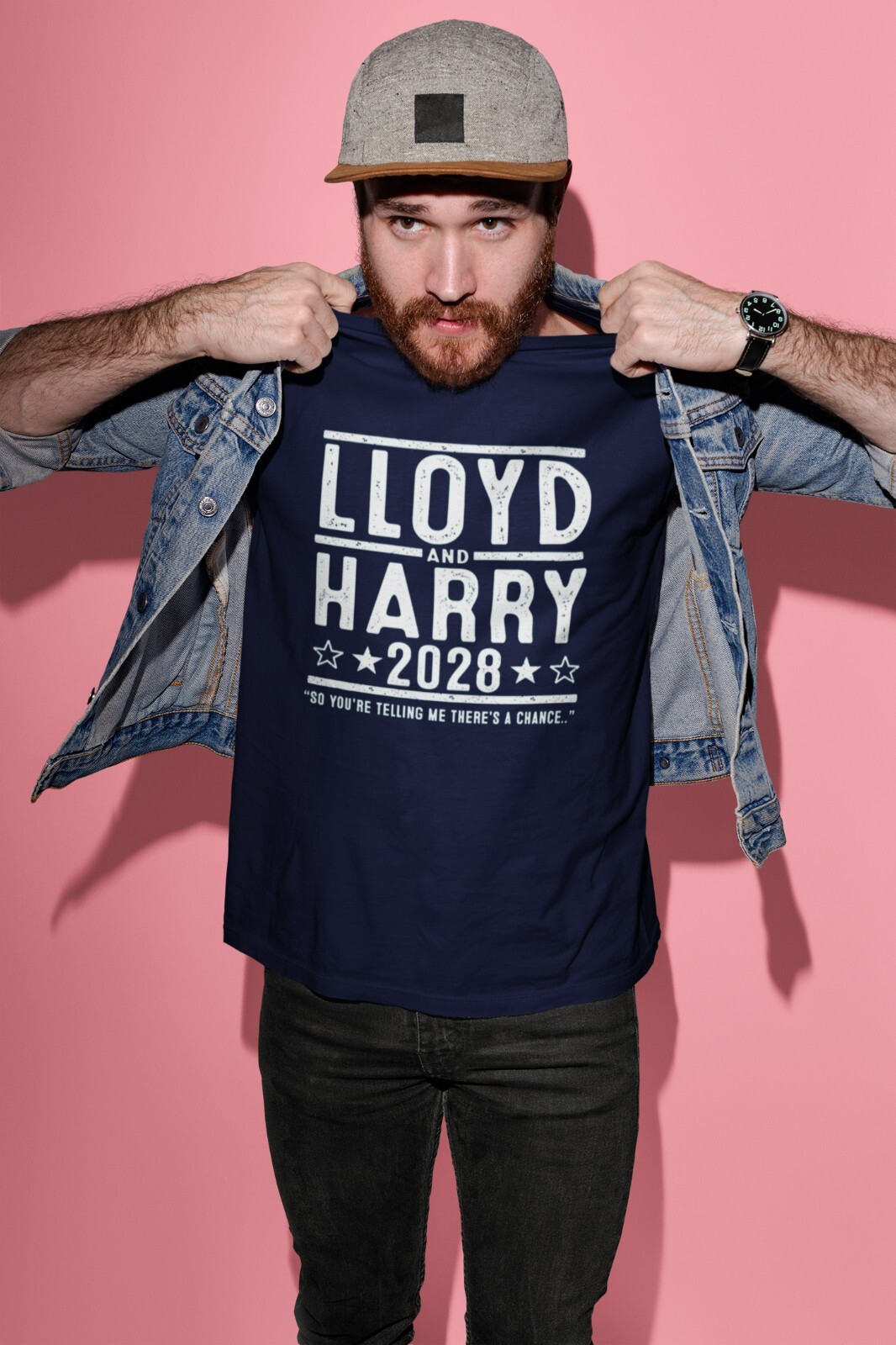 Lloyd Harry 2028 Election - funny dumb dumber movie Xs-5x Unisex Soft Tshirt gallery