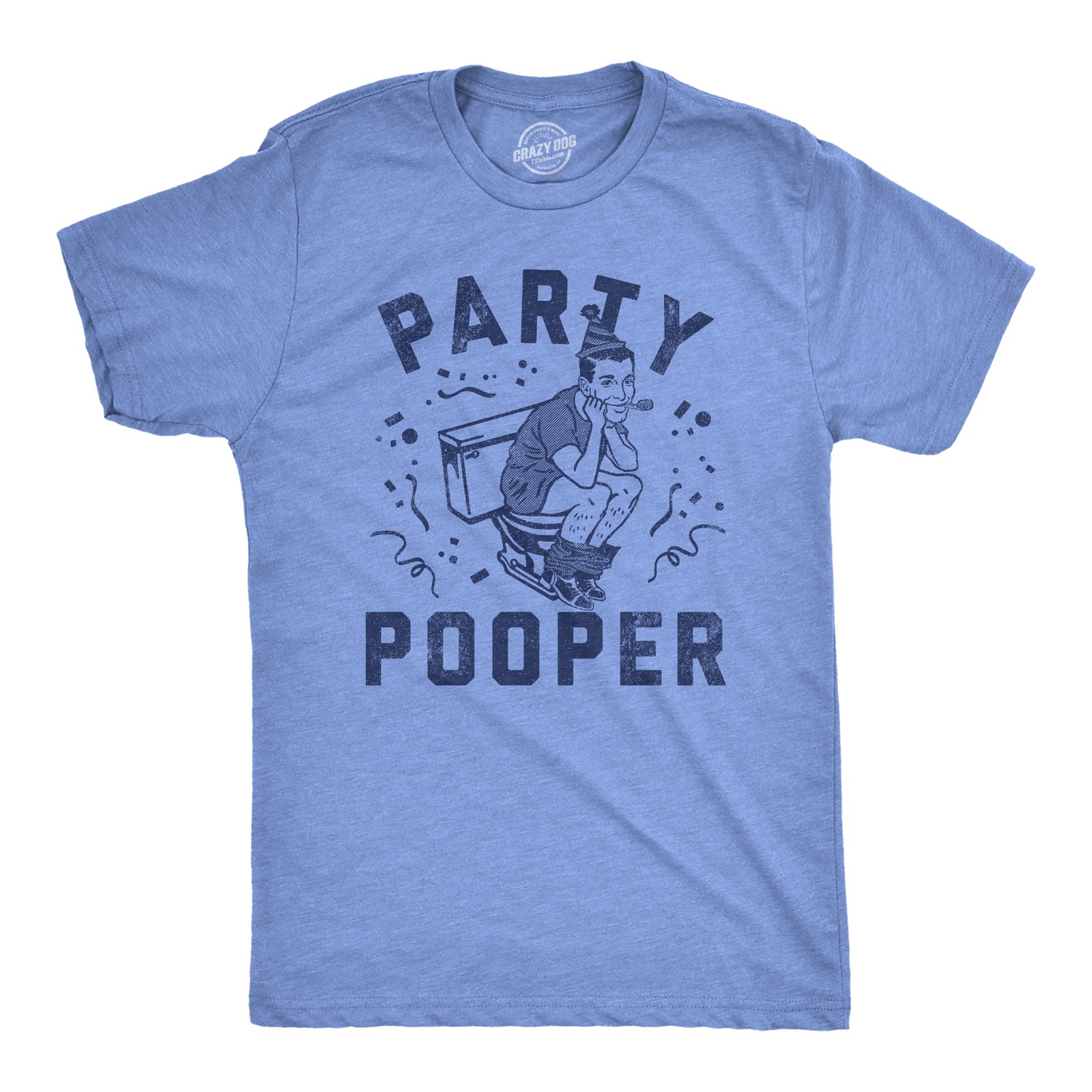 Mens Funny T Shirts Party Pooper Sarcastic Graphic Novelty Tee for Men gallery