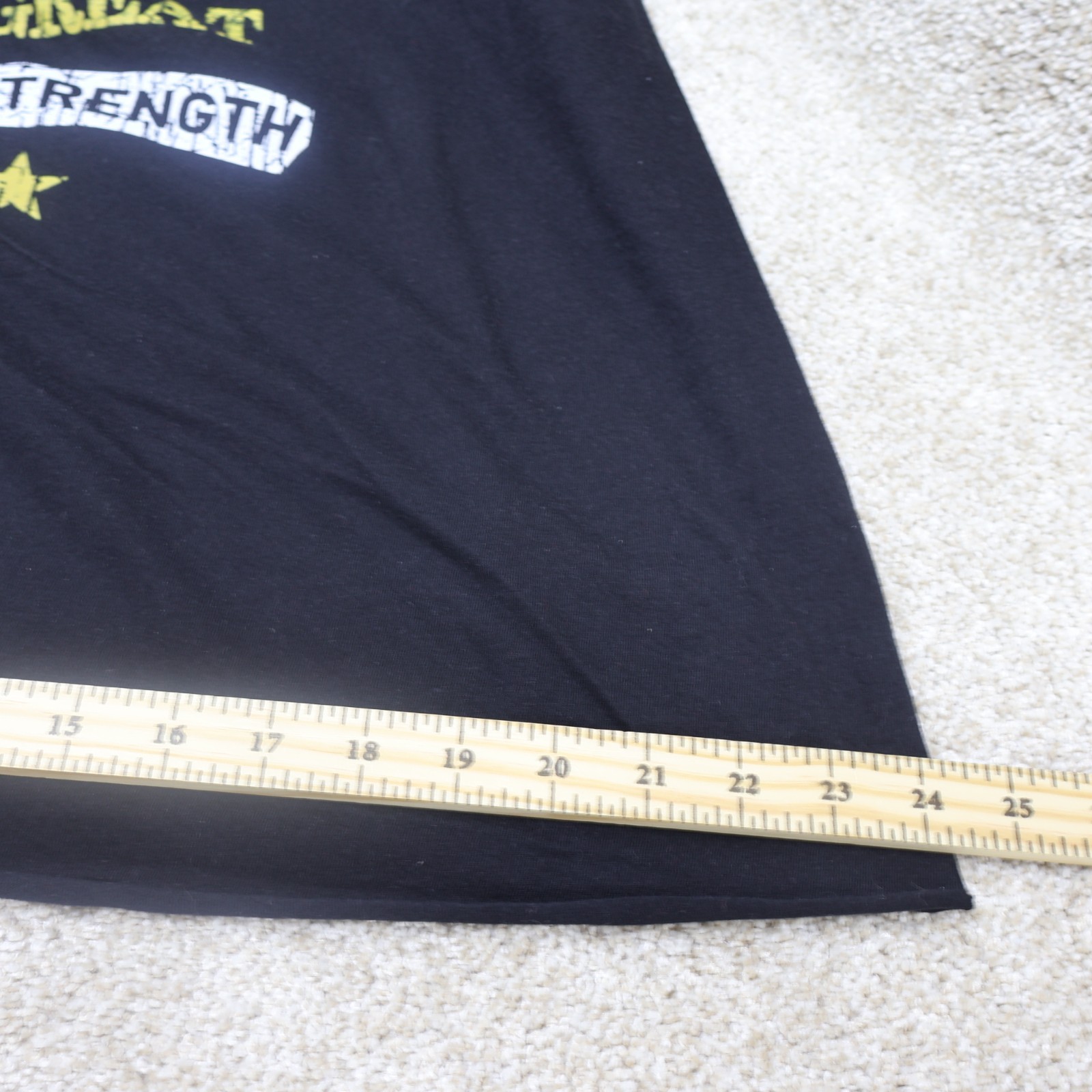 Shaw Strength Cropped T-Shirt XL Black Graphic Gym Workout Tee Modified gallery