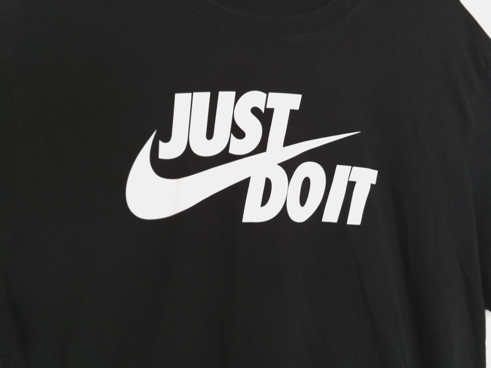 The Nike Tee Mens Shirt XXL Black Just Do It Swoosh Logo Short Sleeve Athletic gallery