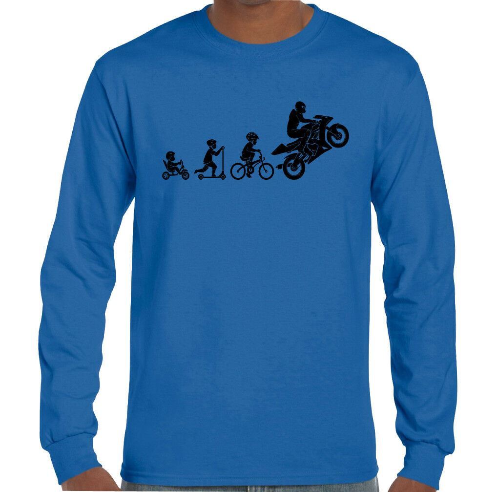 Motorbike Evolution - Mens Funny Superbike T-Shirt Motorcycle Sports Bike Biker gallery
