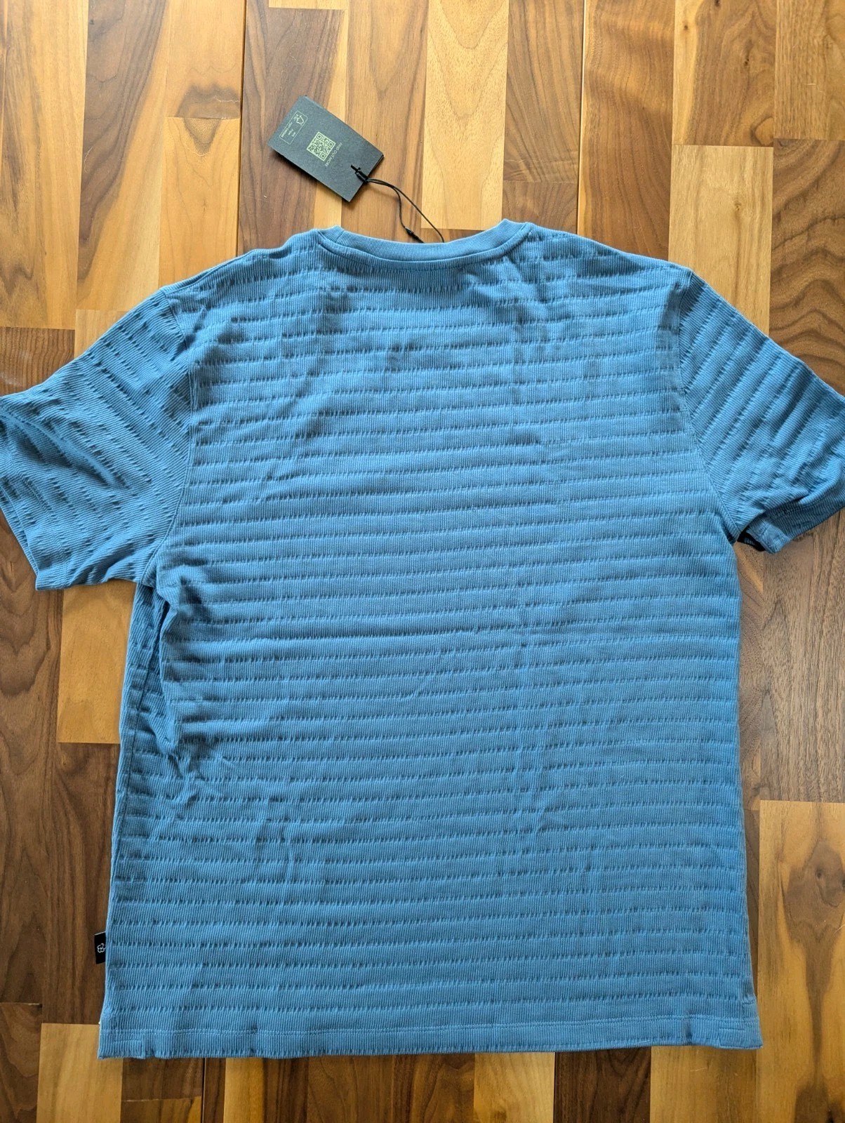 Ted Baker London Striped Jacquardt Dark Blue Tshirt gallery