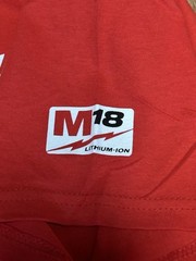 Milwaukee Tools Nothing But Heavy Duty Red T-Shirt Short Sleeve M12 18 NEW LARGE