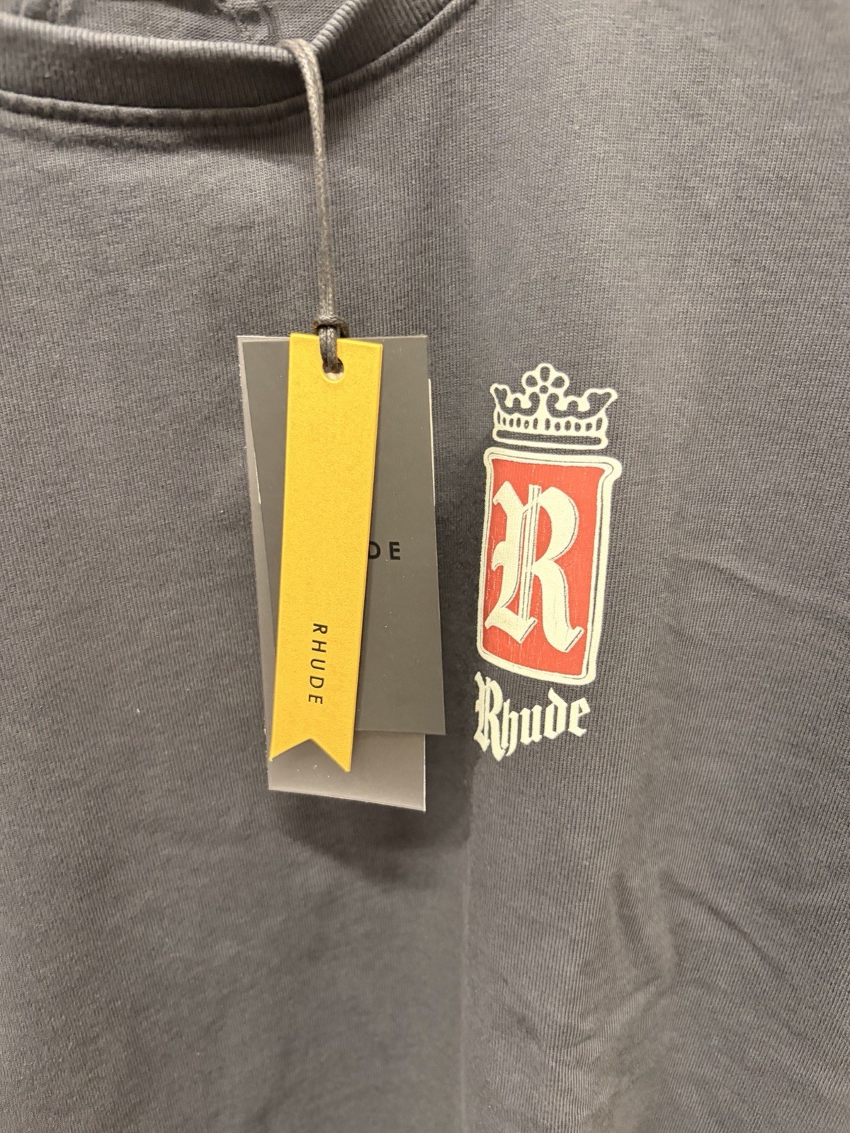 Rhude Fumar 91 Graphic Logo Print Men's Black/Red/White Cotton T-Shirt XL gallery