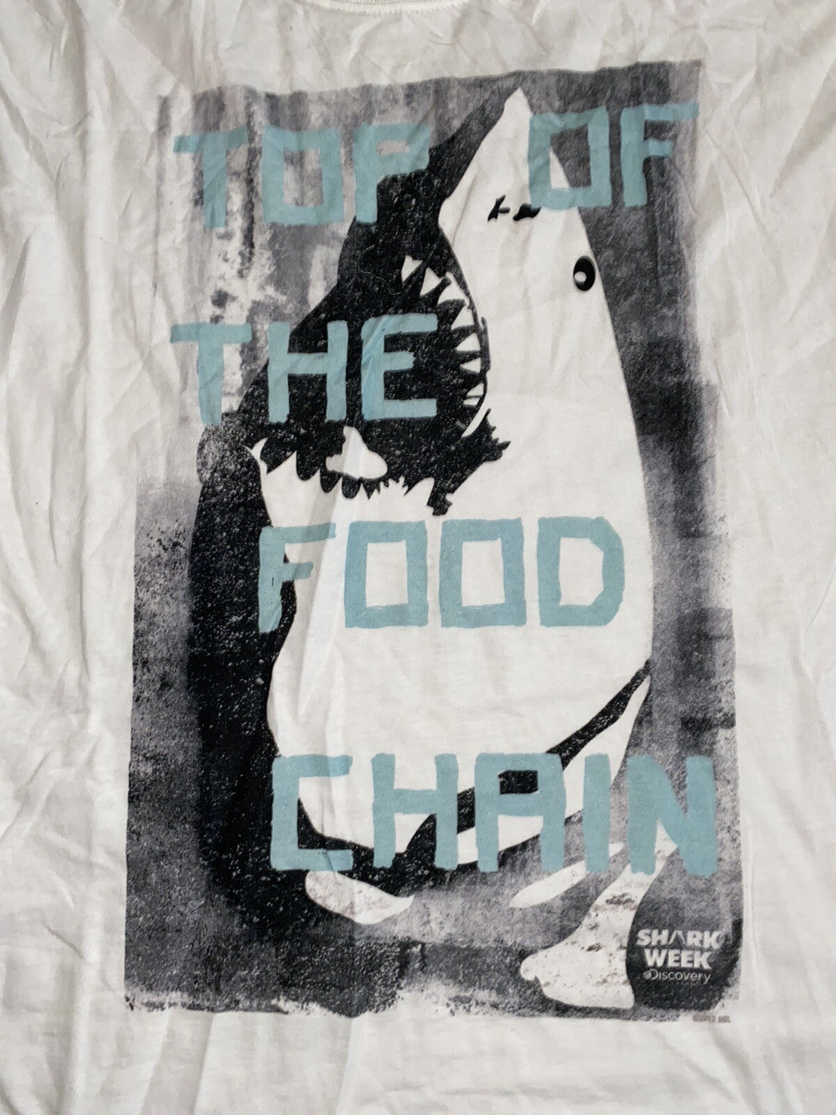 NEW Discovery Channel Shark Week Top Of The Food Chain Shirt Medium gallery
