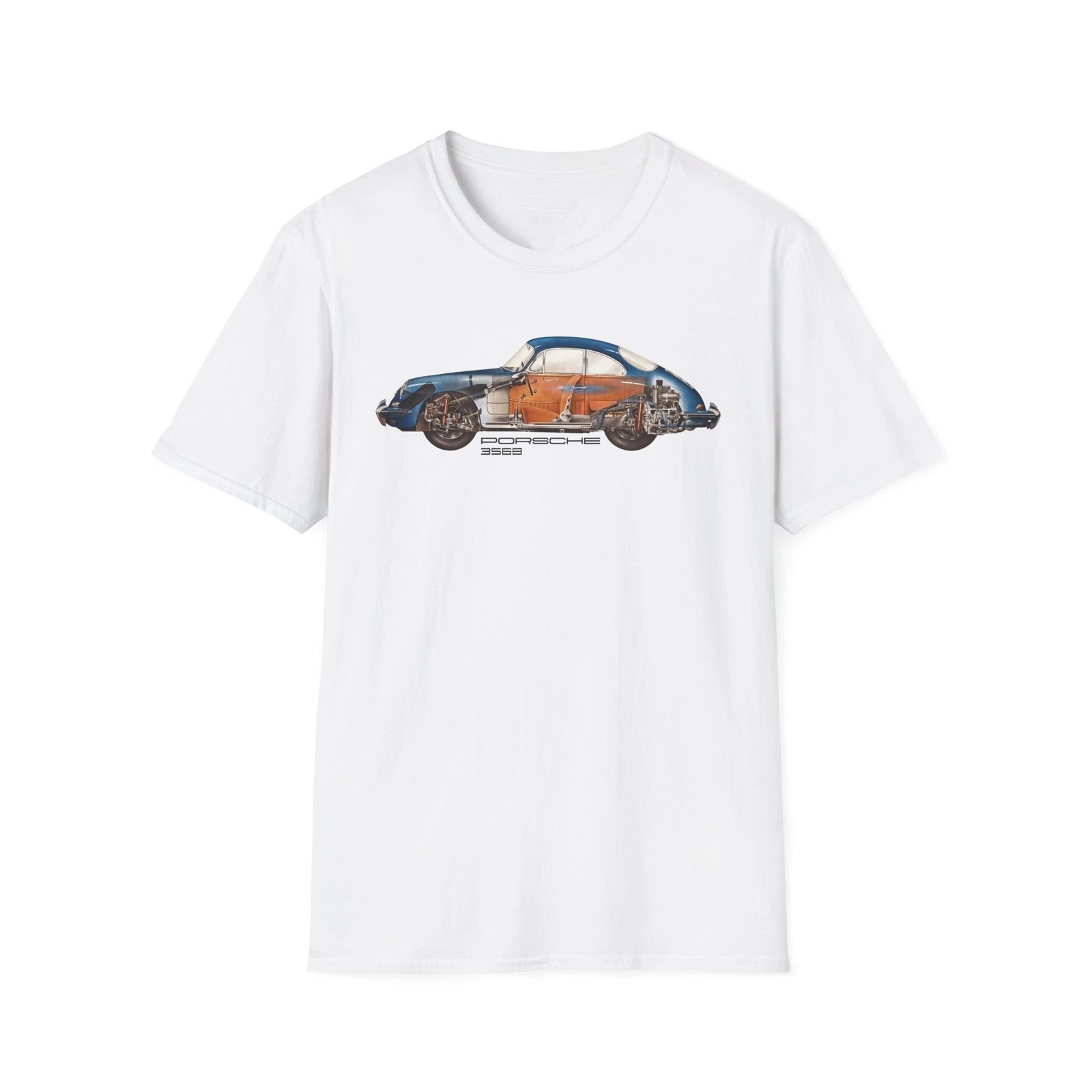 1962 Classic European Sports Car Cutaway Vintage REPRINT Graphic T-Shirt gallery