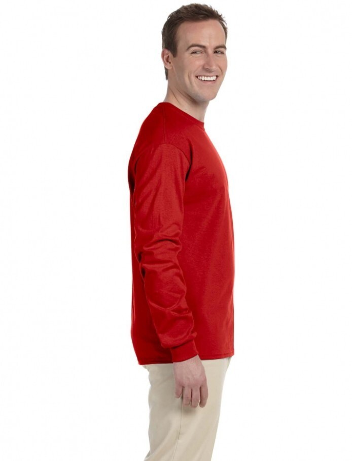 Gildan Adult Heavy Cotton Long-Sleeve T-Shirt Red-Medium gallery