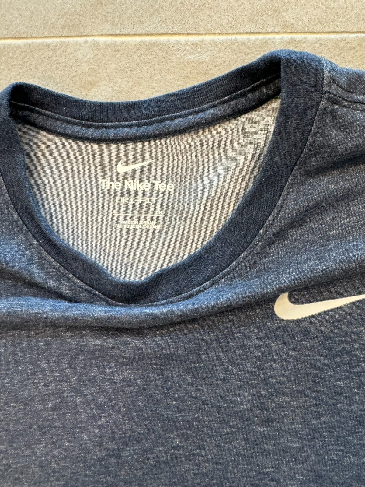The Nike Tee Men's Small Dri-Fit T Shirt Blue Activewear Casual Gym Tee gallery