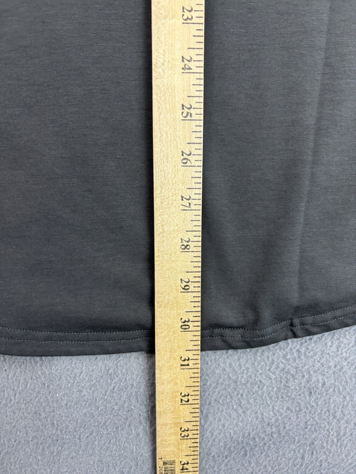 BYLT Drop Cut Lux Shirt Mens XL Gray Curved Hem Crewneck Performance Tee Stretch gallery