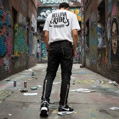 *HEADRUSH* (White) ~Helluva Ride~ Short Sleeve T-Shirts