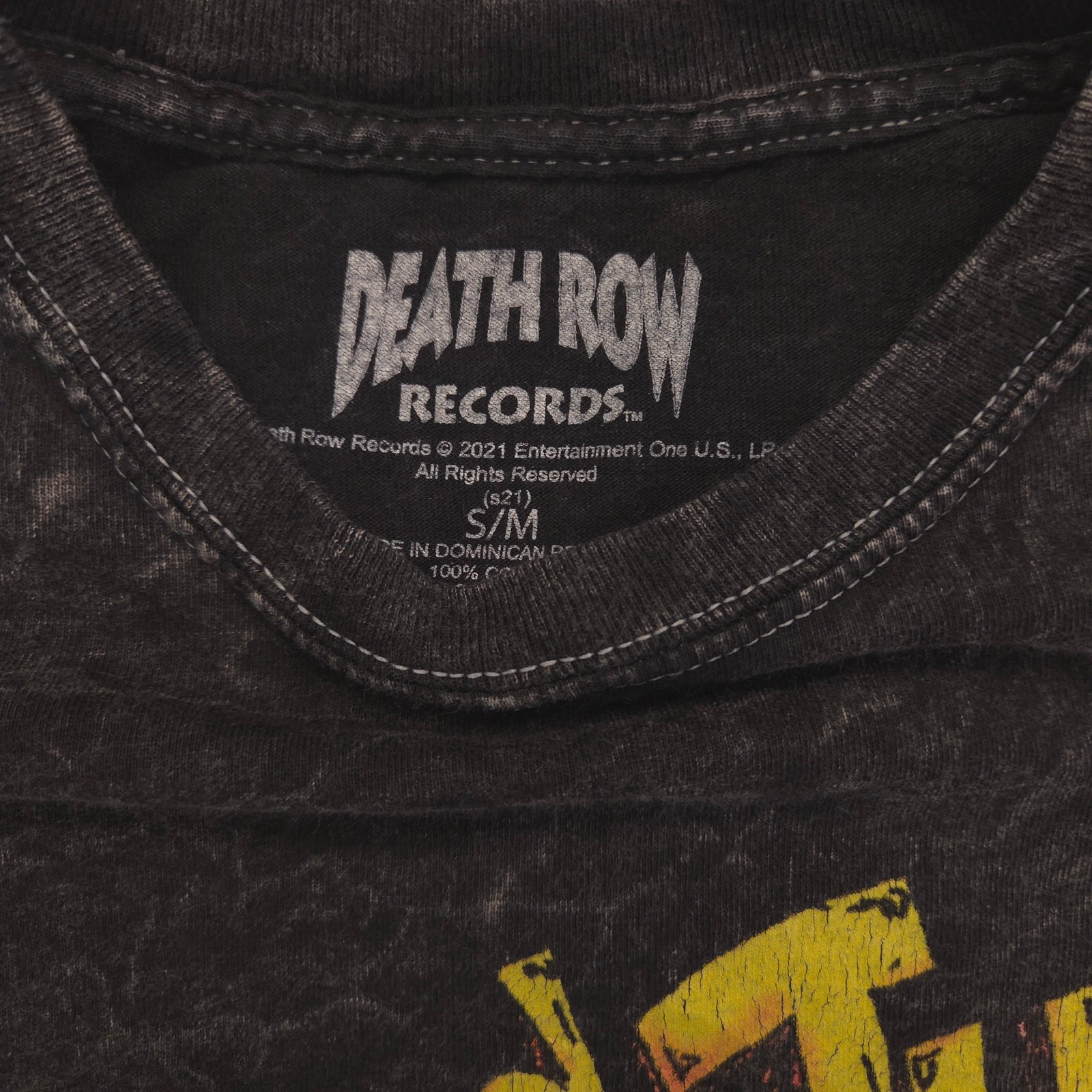 Death Row Records Rap Graphic Crew Neck T-Shirt Mens Size Medium M Black gallery
