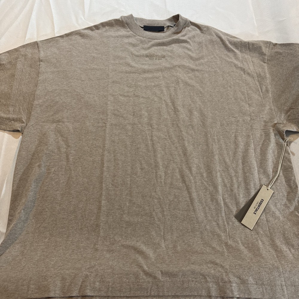 Essentials Men’s Core Heather Grey T-Shirt Size XL Fear of God NEW AUTHENTIC