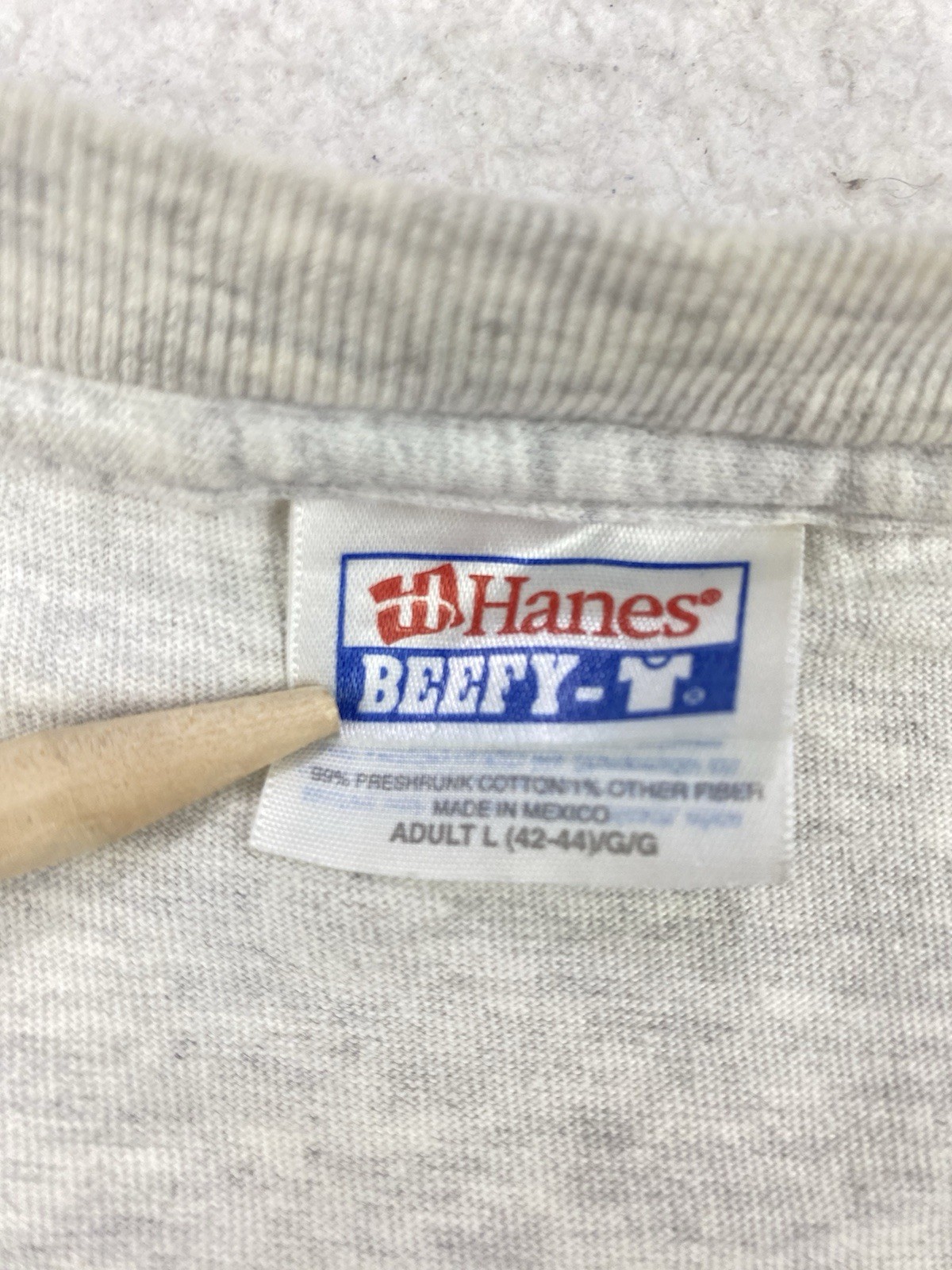 Hanes Vintage Mens T Shirt Large Grey Track and Field Cross Country Auburn Mass gallery