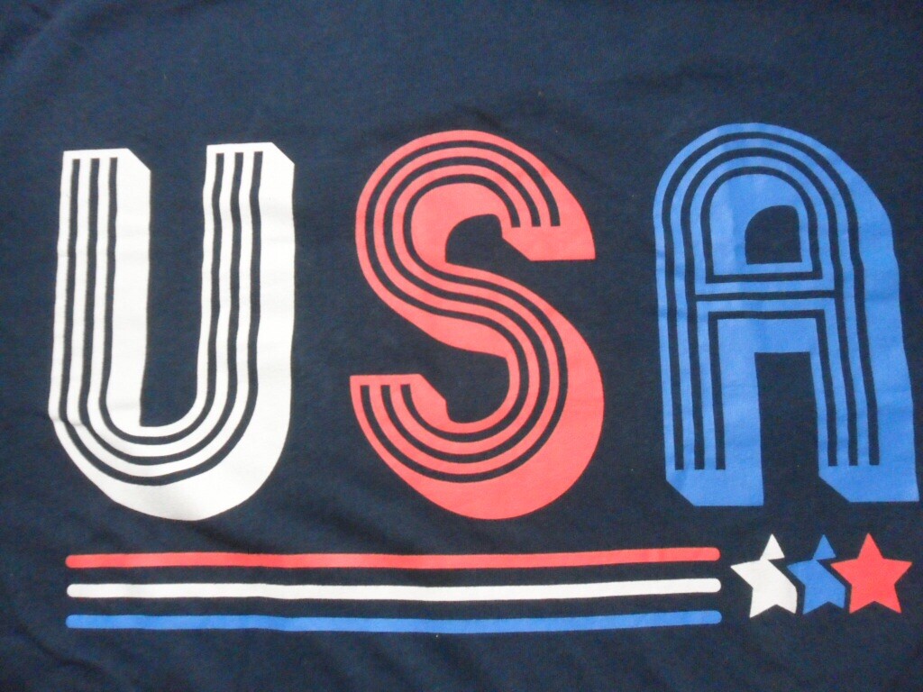 Large USA Red White & Blue Damaged Shirt gallery