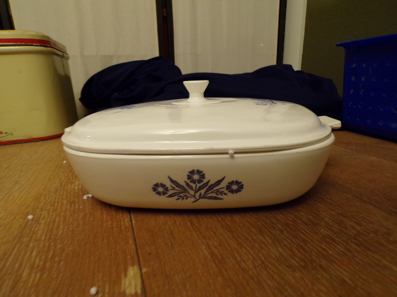 Corning Pyroceram B-9 Blue CornFlower 10″ Casserole Dish with Lid