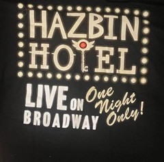 Hazbin Hotel Exclusive NYC Live on Broadway One Night Only TShirt Red/Black L/XL