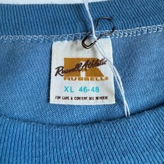 Vintage 70s-80s Russell Athletic Three-Line Print T-Shirt