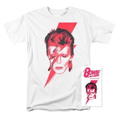 Popfunk David Bowie Aladdin Sane Album Art T-shirt (X-Large) White