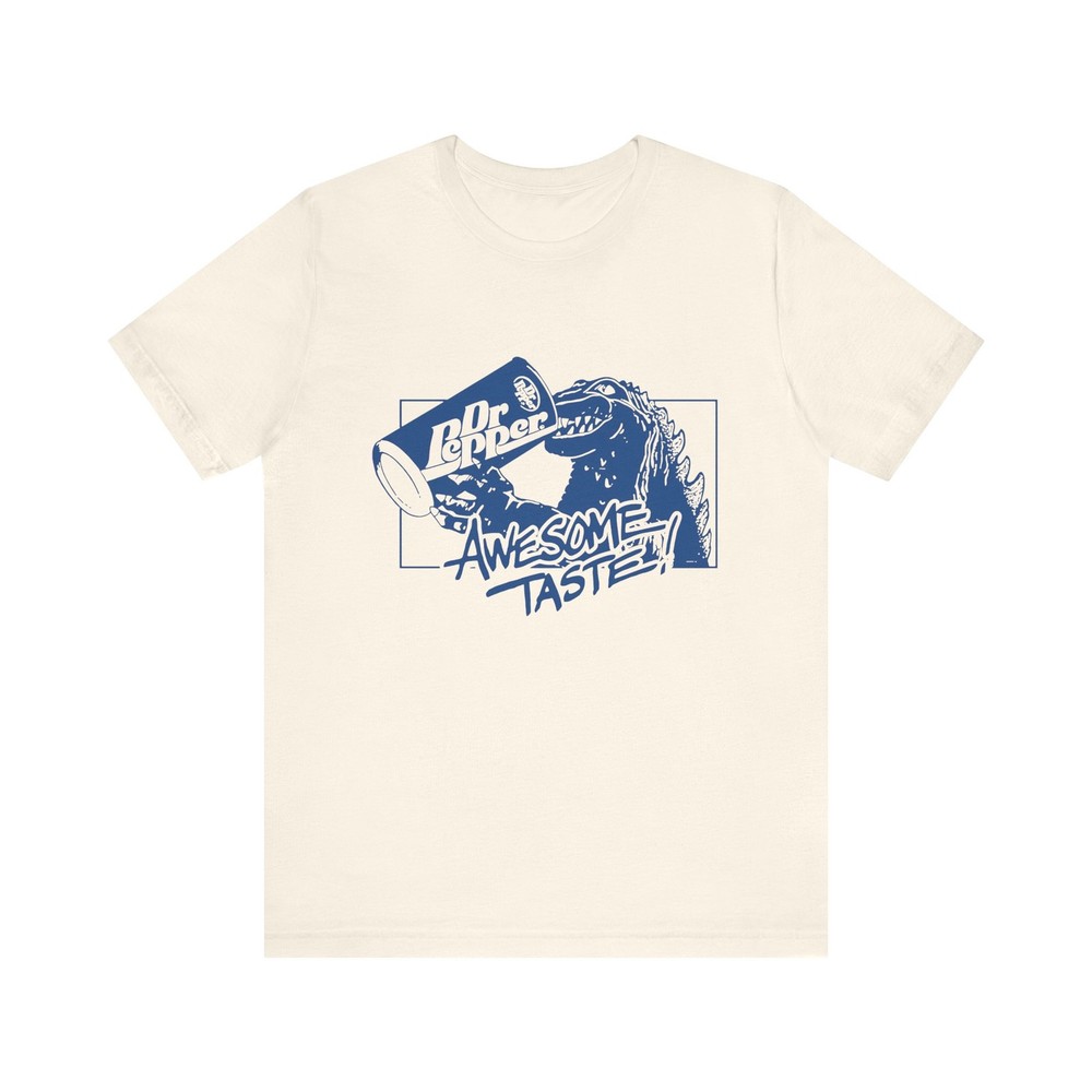 Vintage Godzilla Dr Pepper Tee Oldschool Dr Pepper Awesome Taste Godzilla Tshirt